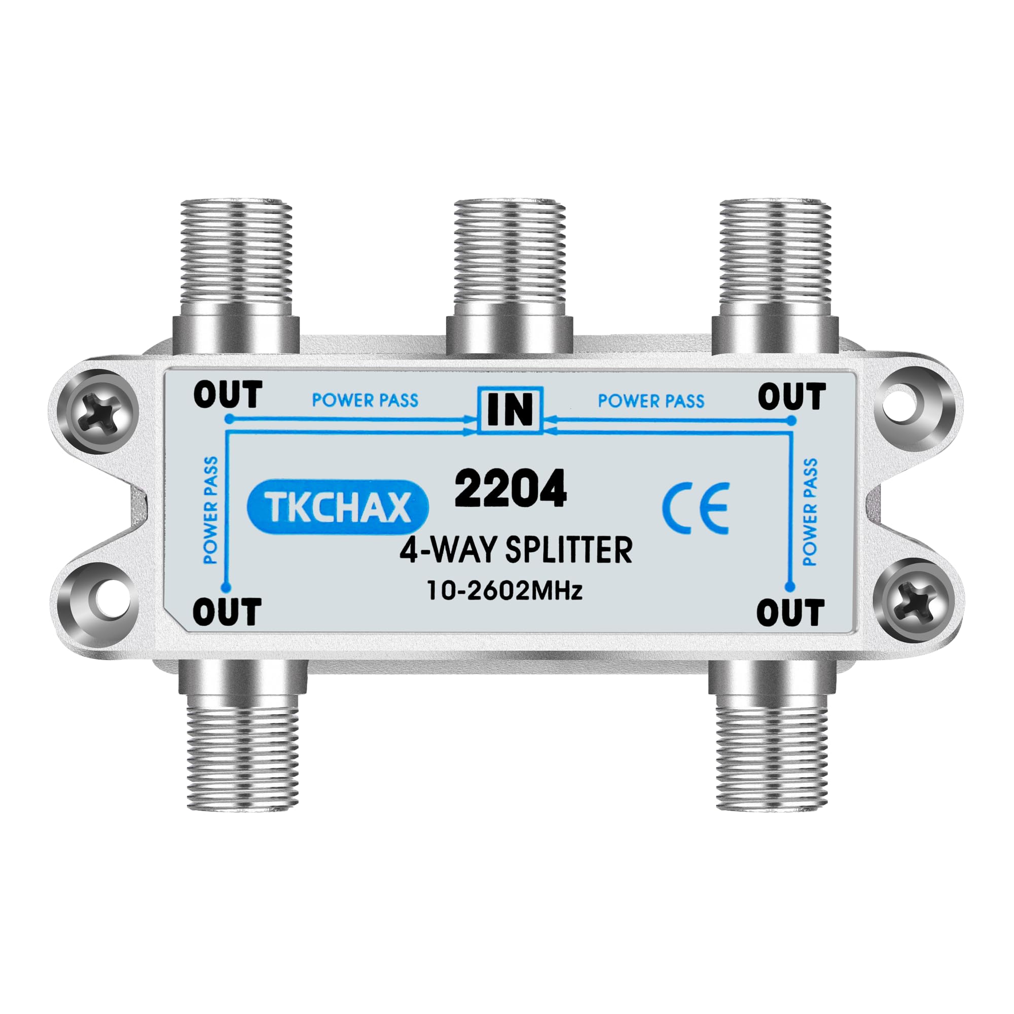 Amazon.com: TKCHAX 4 Way Coaxial Cable Splitter,Support 10-2602MHz